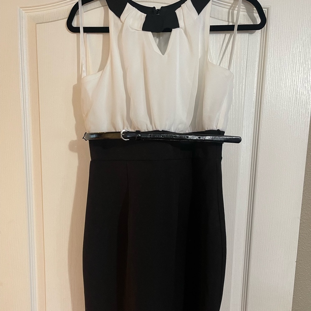 Black and white dress
